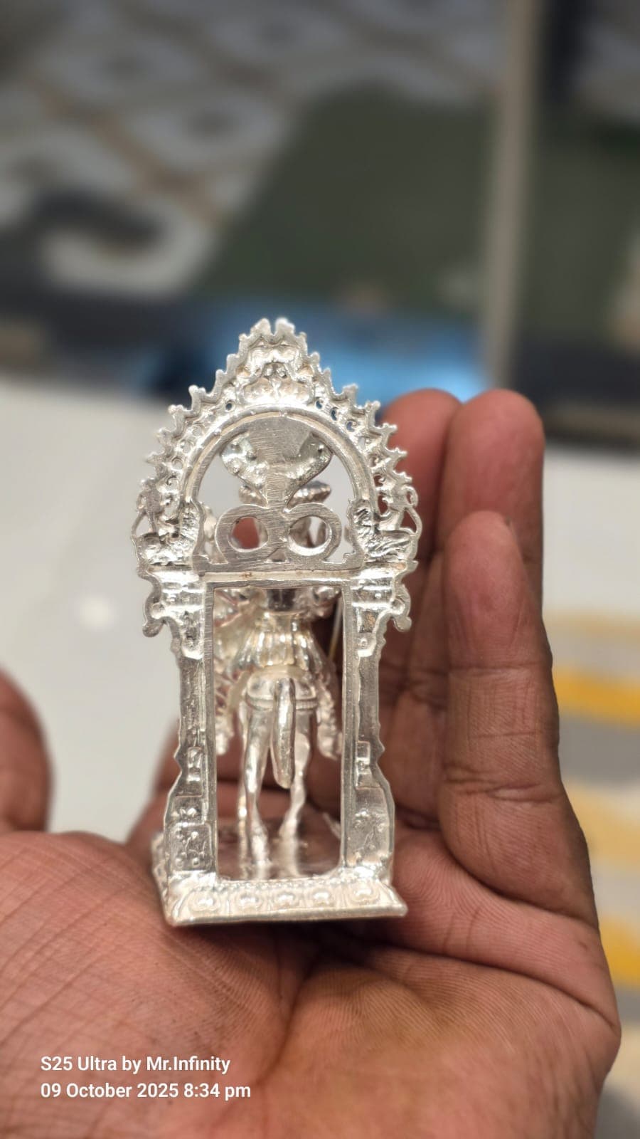 925 Silver Krishna Idol - View 5