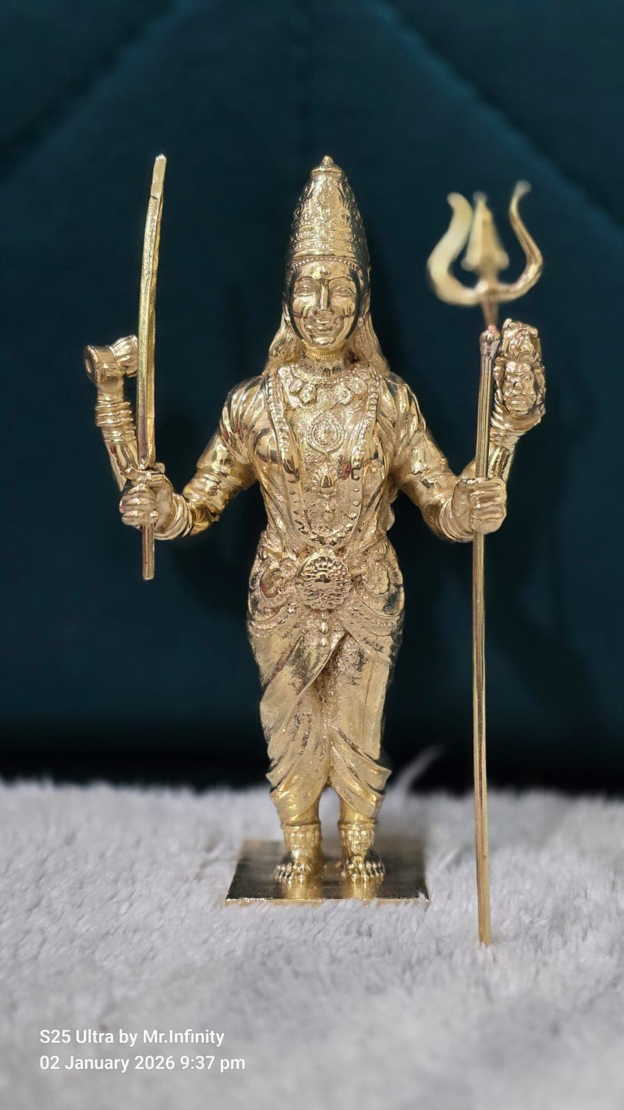 925 Silver Lakshmi Coin Pendant - View 4