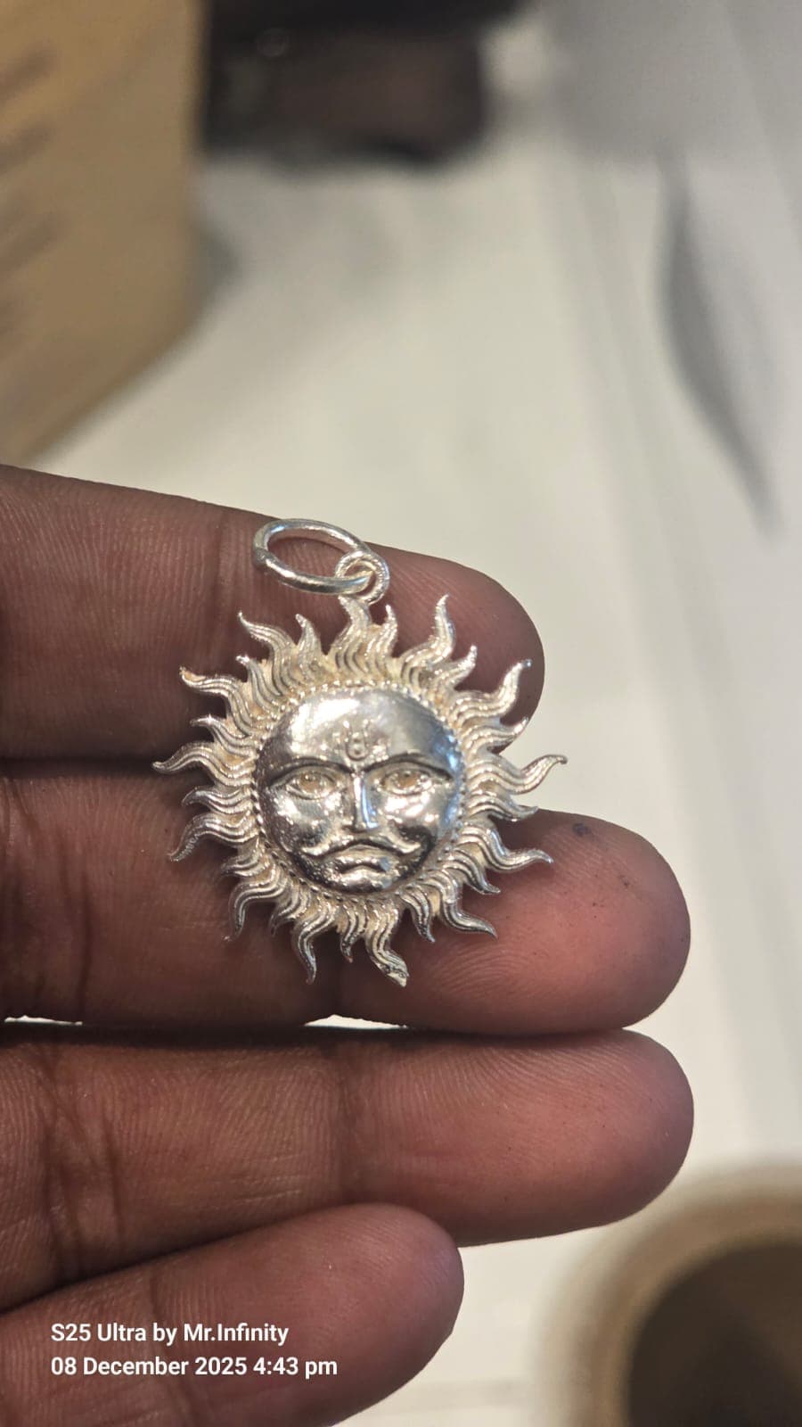 925 Silver Shiva Trishul Pendant - View 4